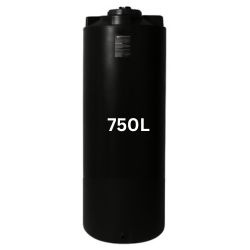 Černá nádrž na pitnou vodu 750 litrů