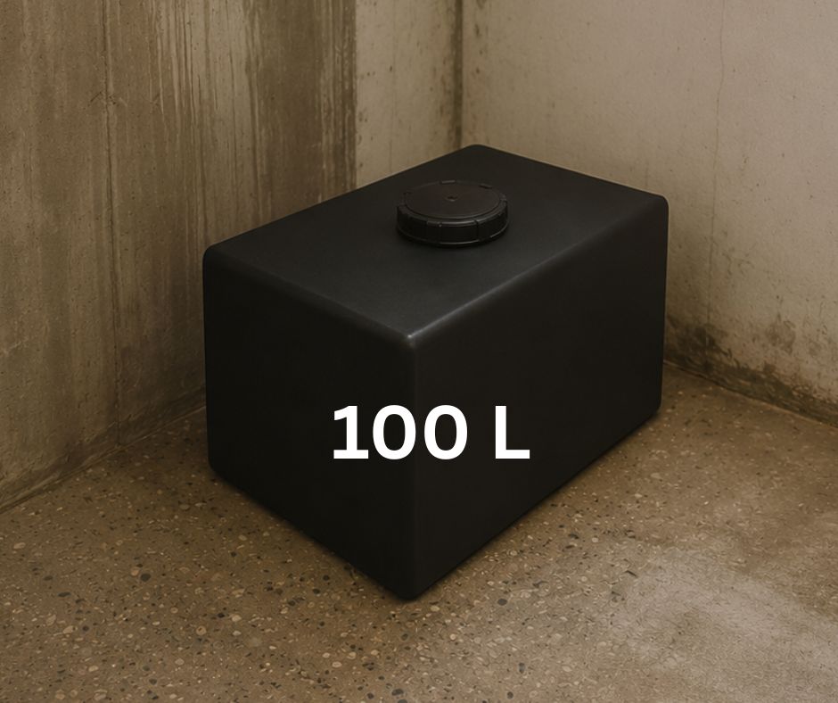 100litrové nádrže na vodu