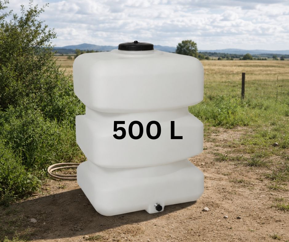 500litrové nádrže na vodu